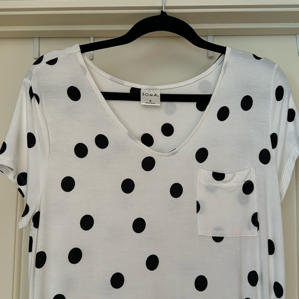 Soma size small polkadot nightgown